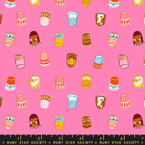 1-800-Notions by Ruby Star Society Collaborative REPRINT : Thimbles Flamingo RS5211 14