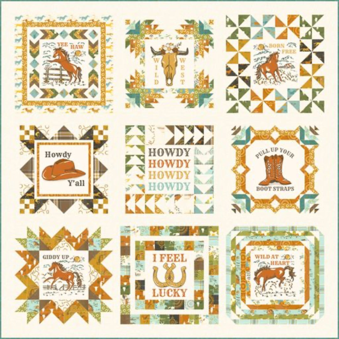 Cowboy Squares Quilt Kit | Featuring Ponderosa by Stacy Iest Hsu