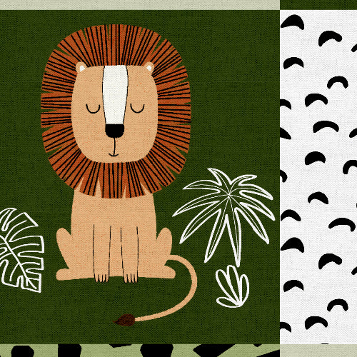 Wild Safari by JJ House Design : Fabric Bundles Including Soft Book Panel
