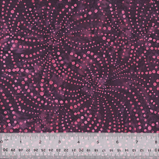 Splendor Quiltessentials 7 Batiks by Anthology Fabrics:  Fireworks Grape 441Q-2 (Estimated Ship Date July 2024)