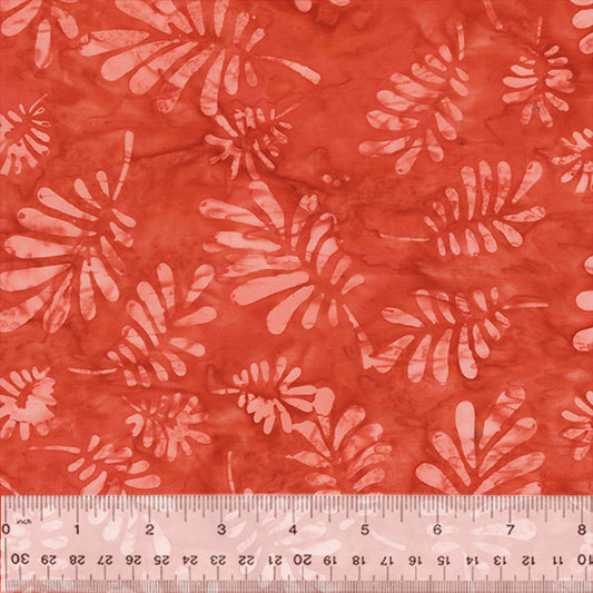 Splendor Quiltessentials 7 Batiks by Anthology Fabrics :  Palms Blush 447Q-1 (Estimated Ship Date Sept. 2024)