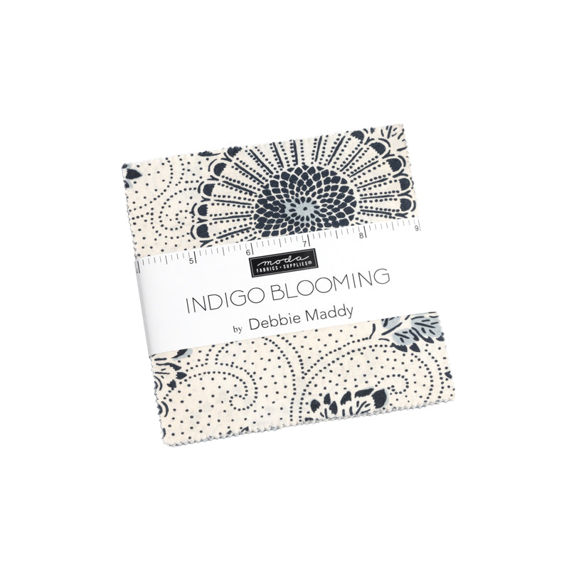 Indigo Blooming by Debbie Maddy : Charm Pack
