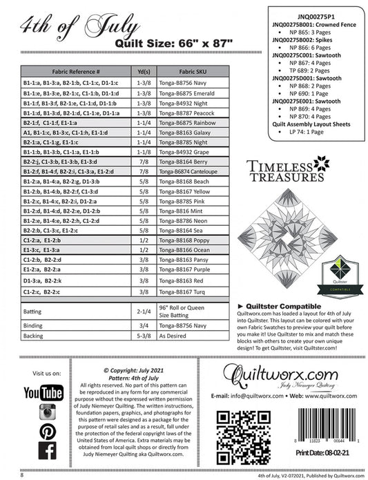 4th of July # JNQ00275P1 - Special Order