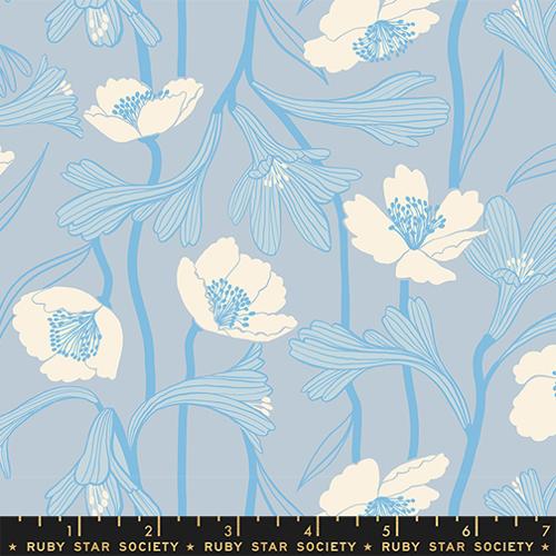 Water by Ruby Star Collaborative : Water Flowers - Water Blue RS5133 12