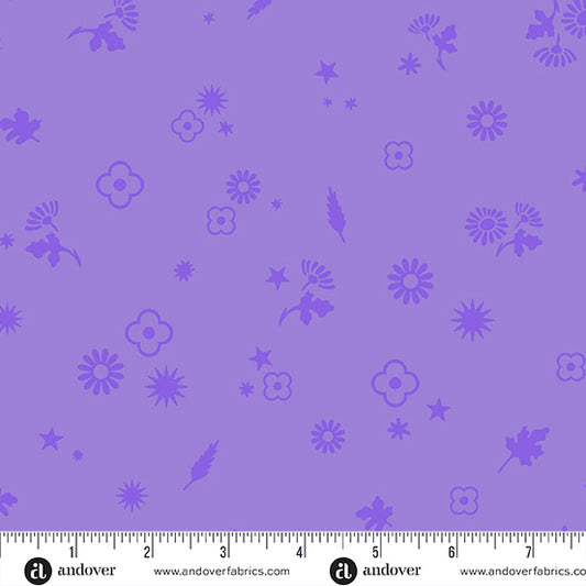 Postmark by Alison Glass : Margin Lilac A-1129-P