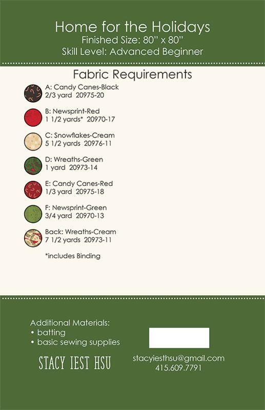 Home For The Holidays Quilt Pattern by Stacy Iest Hsu