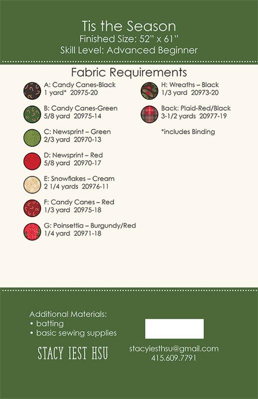 'Tis The Season Quilt Pattern by Stacy Iest Hsu