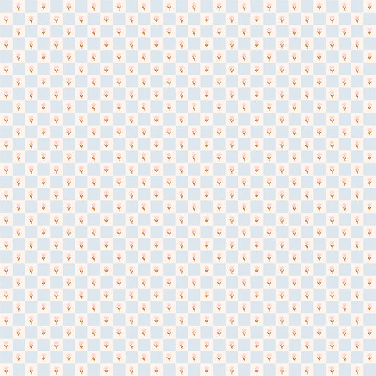 A Sunshine Story by Dutchess Plum ~ Picnic Check Ocean Air DP104-OA2