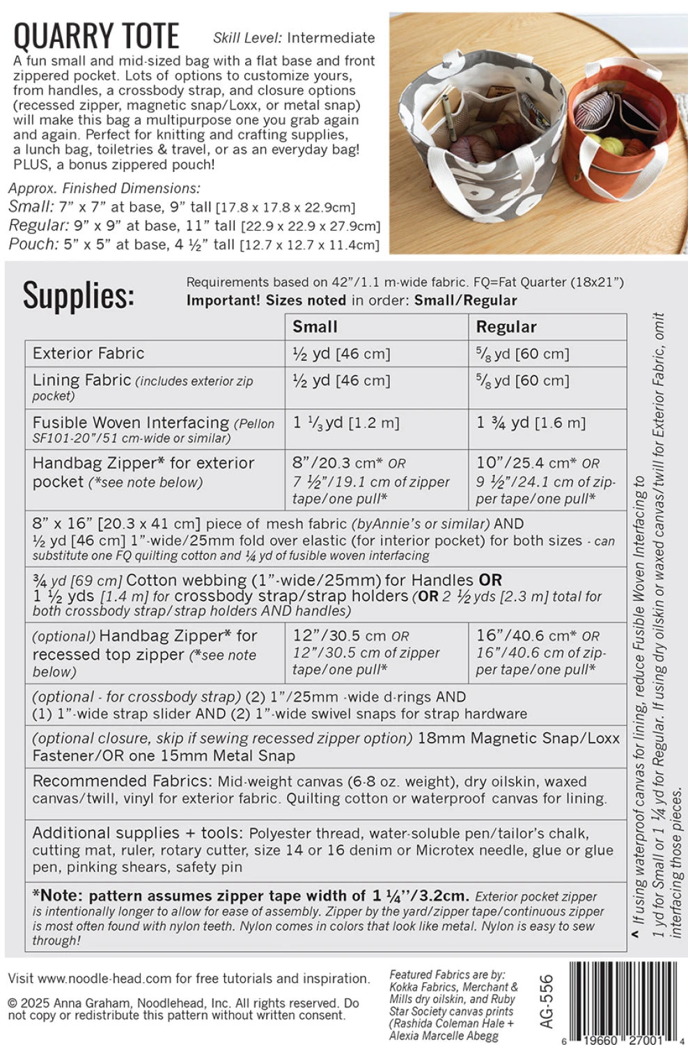 Quarry Tote by Noodlehead