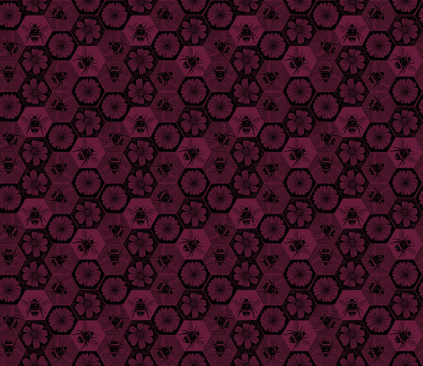 Indelible Ink by Anna Maria Textiles : Busy Mulberry AMT1005-26L