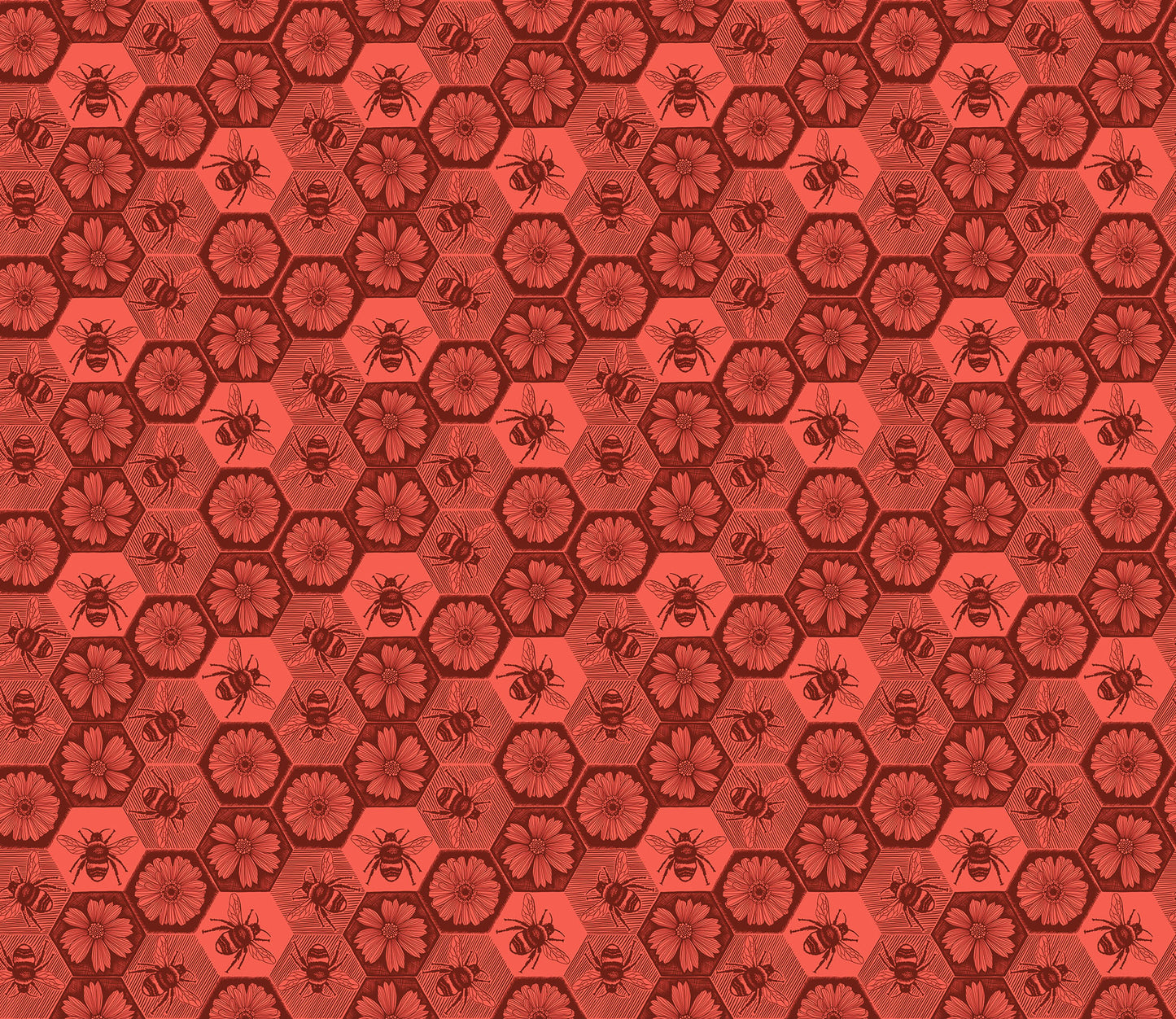 Indelible Ink by Anna Maria Textiles : Busy Coral AMT1005-38V