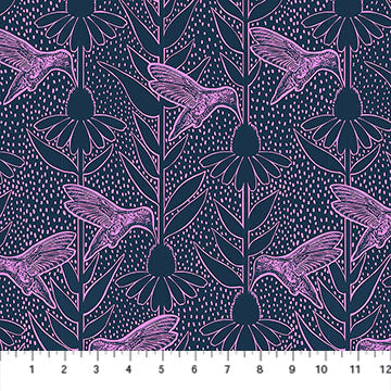 Indelible Ink by Anna Maria Textiles : Humming Navy AMT1007-49C