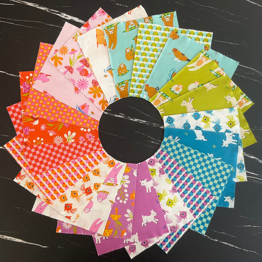 Salt Water Taffy Quilt Kit featuring Animal Animal by Ruby Star Collaborative - 1 Left!