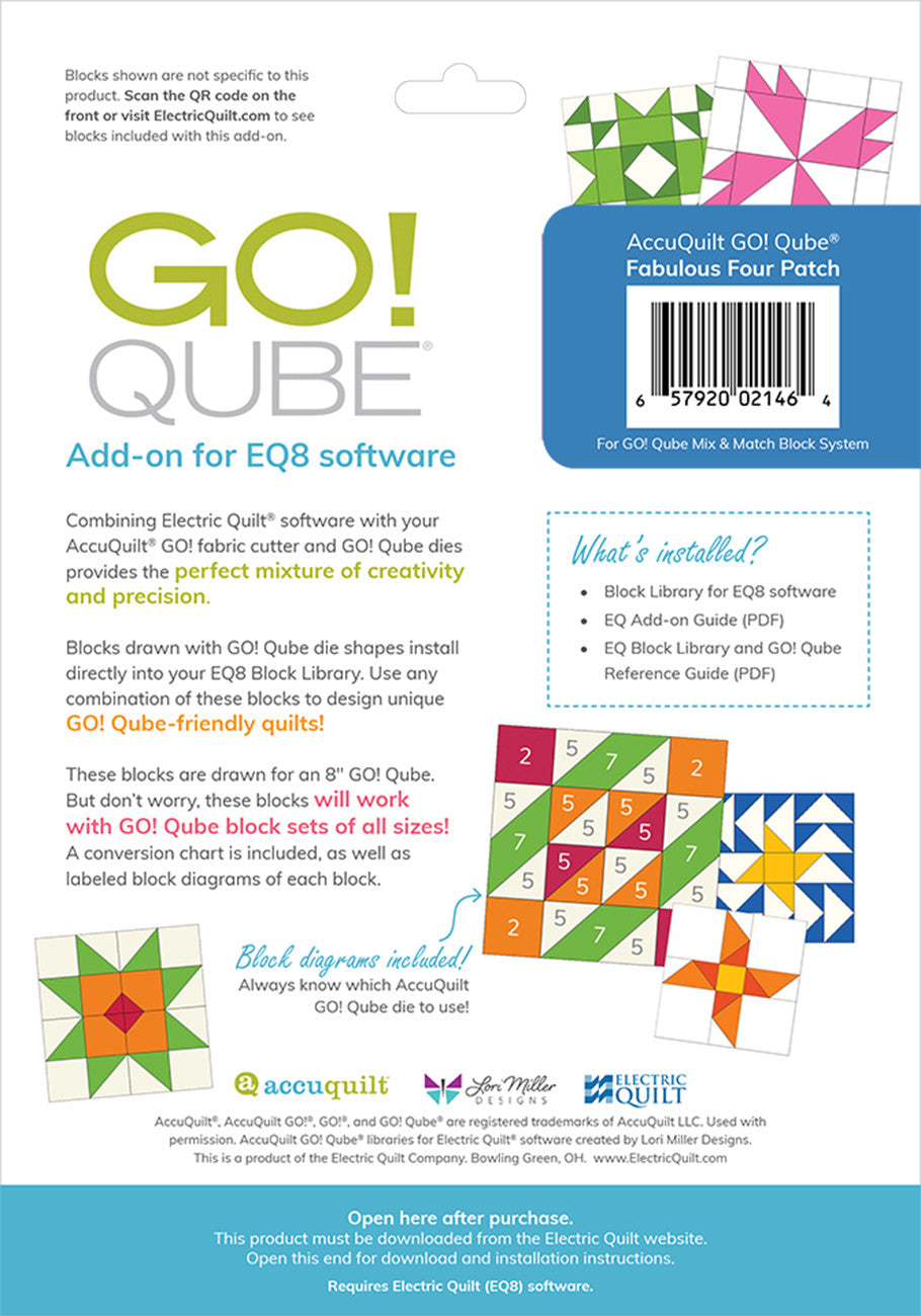 AccuQuilt Fabulous Four Patch # A-AQQ4FFP - Special Order