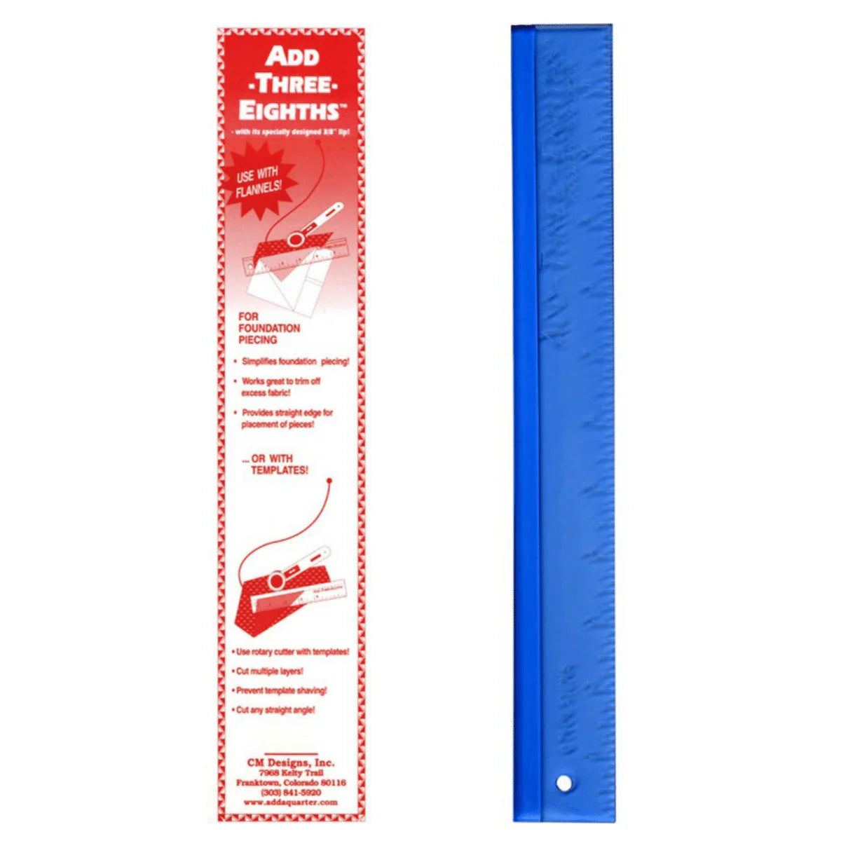 Add Three-Eighths Ruler 1 1/2in x 12in # CM3-8 - Special Order