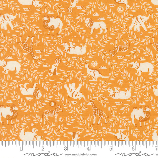 Animal Park Fun by Stacy Iest Hsu : Animal Crackers Plaid Animal Vines Canary 20964 18