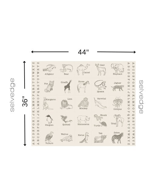 Animal Park Fun by Stacy Iest Hsu : Animal Park Block Panel Dove Charcoal 20968 21