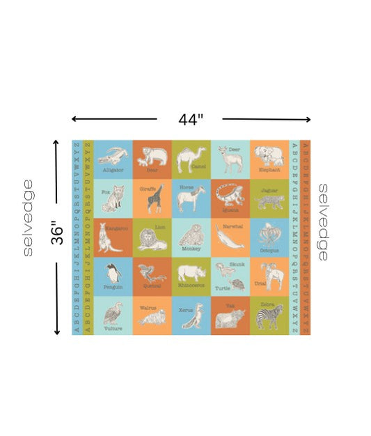 Animal Park Fun by Stacy Iest Hsu : Animal Park Block Panel Multi 20968 11