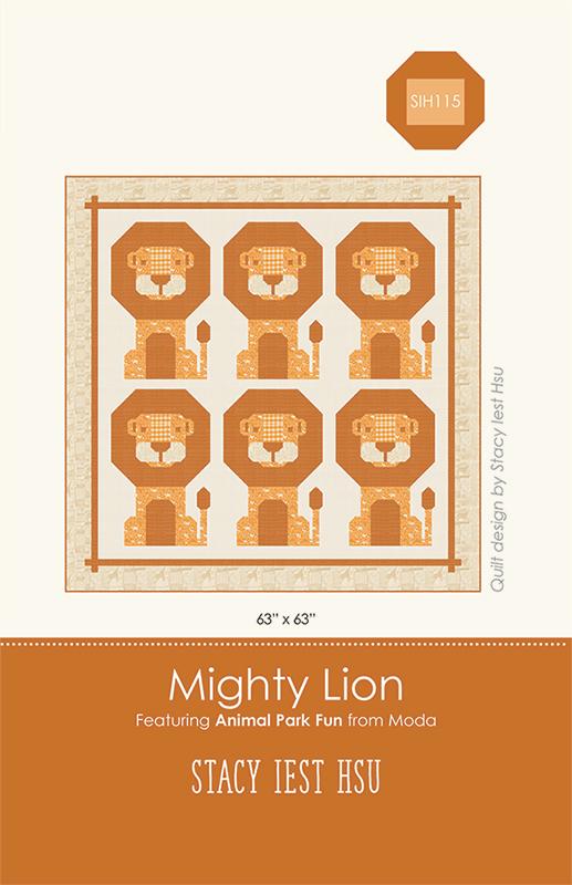 Animal Park Fun by Stacy Iest Hsu : Mighty Lion Quilt Kit (Estimated Arrival January 2026)