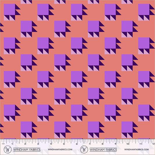 Annabel's Blenders by Annabel Wrigley - Bear Paw 55380-11 Coral/Lilac