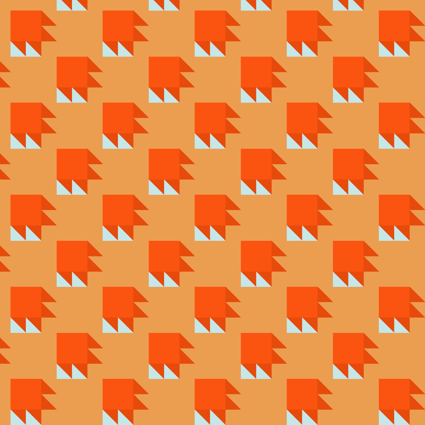 Annabel's Blenders by Annabel Wrigley - Bear Paw 55380-2 Orange/Sky