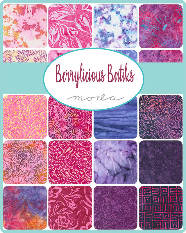 Berrylicious Batiks by Moda: Charm Pack (Estimated Ship Date Aug. 2024)