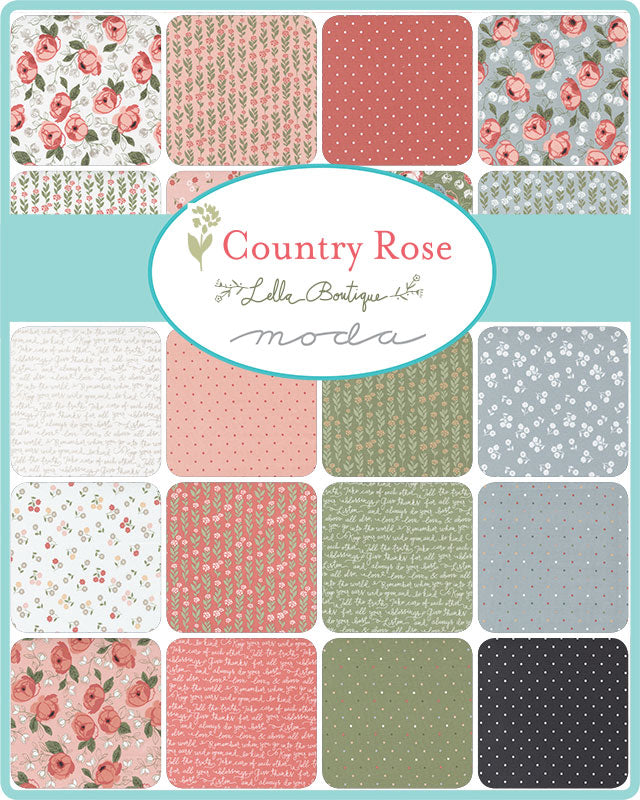 Country Rose by Lella Boutique : Mini Charm Pack