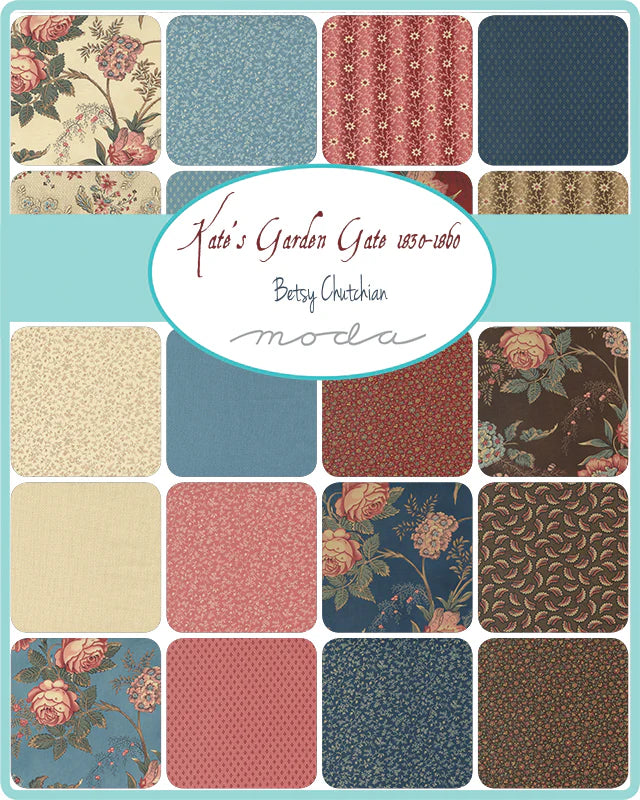 Kate's Garden Gate 1830-1860 by Betsy Chutchian : Mini Charm Pack