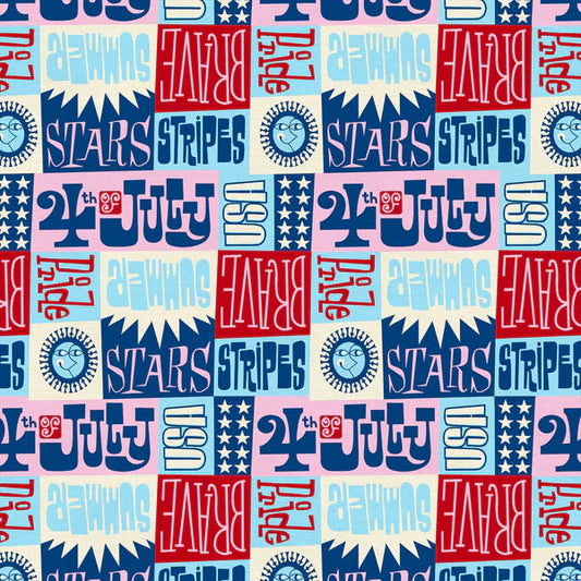 BBQ Block Party by Austin Chapman : Words Blue 120-21649