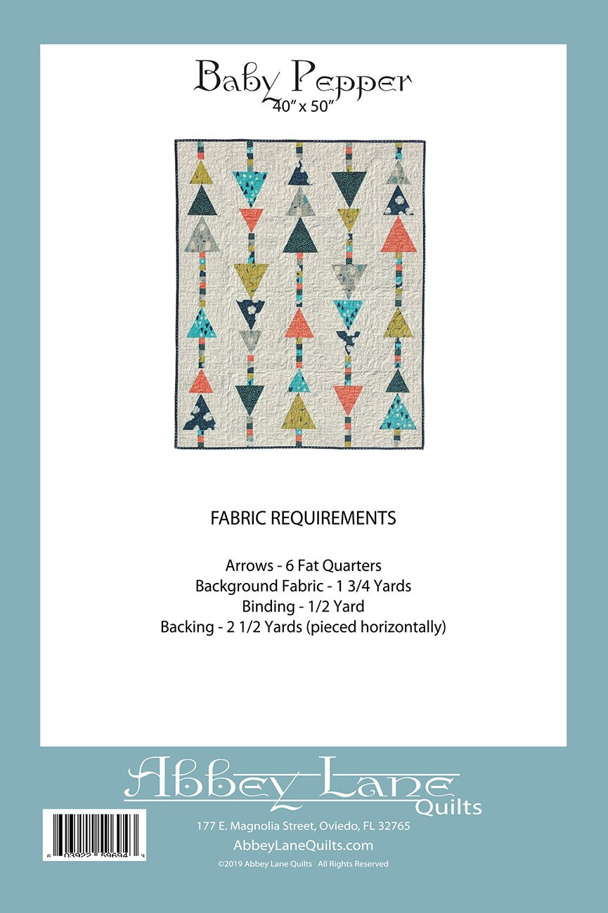 Baby Pepper Applique Quilt Pattern by Abbey Lane Quilts - Special Order