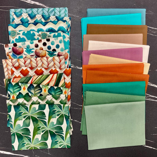 Bali Dreams by Penn Gray Design - Coordinating Pure Solids Bundles