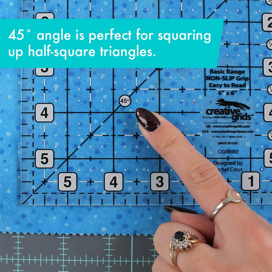 Basic Range 6in Square Quilt Ruler CGRBR2