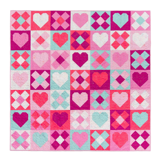 Be Mine Quilt Pattern by Pen + Paper Patterns