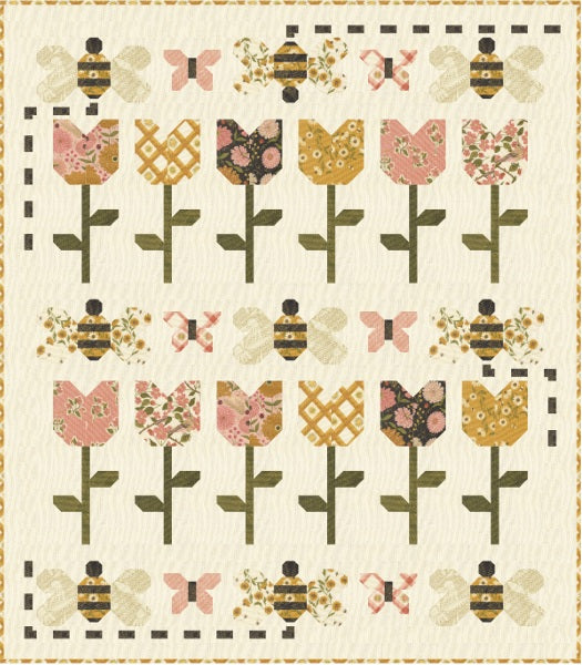 Ladybug Whimsy by Gingiber : Bees at Work Quilt Kit – Modern Quilt Co.