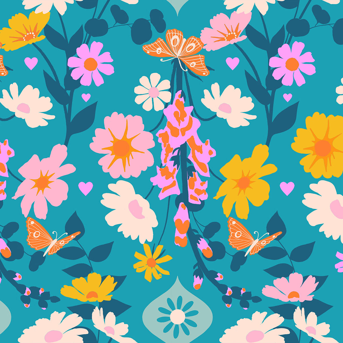 Best Day Ever by Melody Miller : Foxgloves Summer Sky RS0106 15