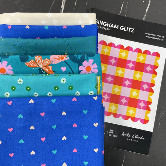 Best Day Ever by Melody Miller - Gingham Glitz Cool - Quilt Kit