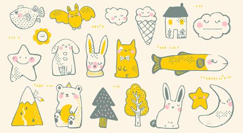 Birthday Panel by Sarah Watts : Toys Buttercream