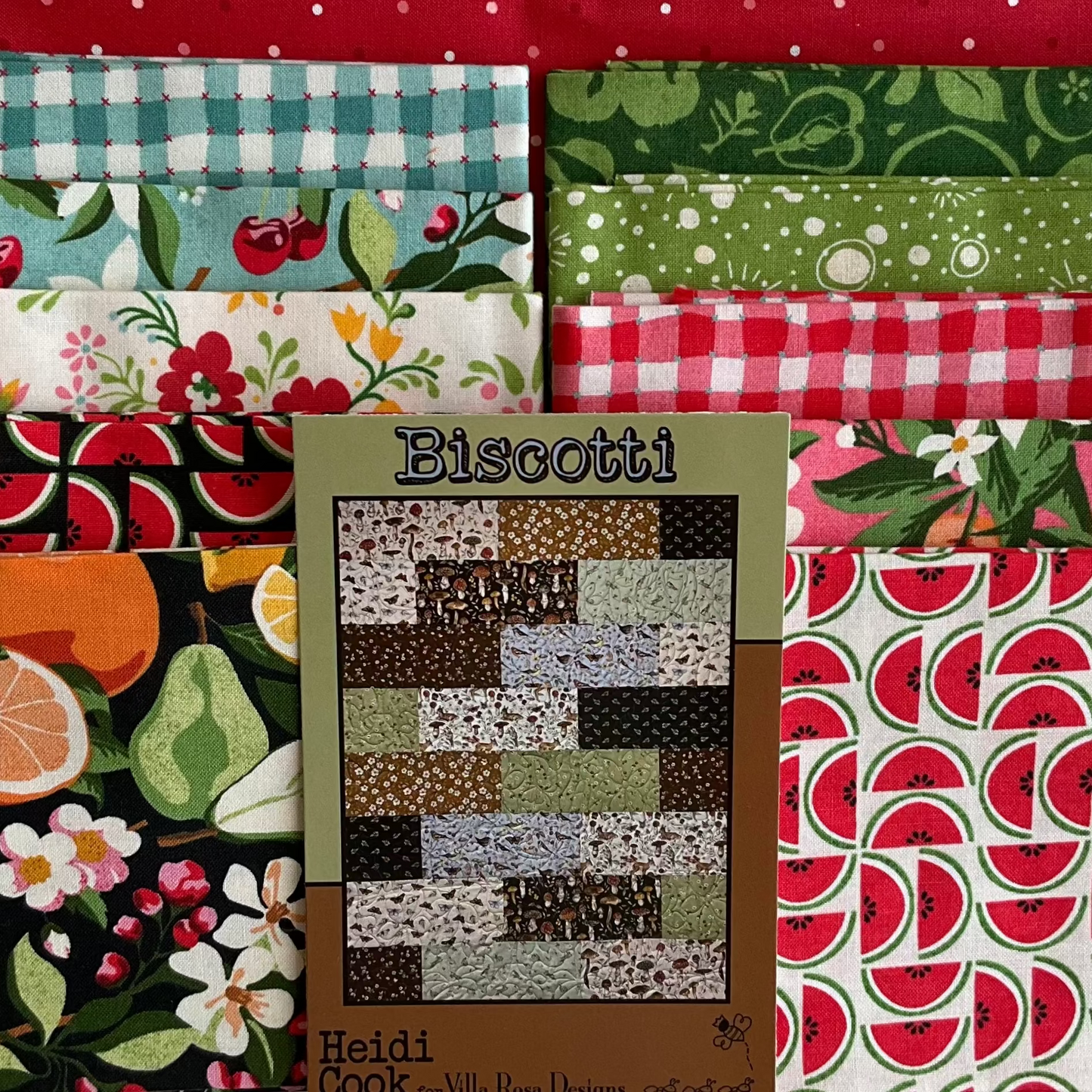 Biscotti Quilt Kit featuring Fruit Loop by Basic Grey