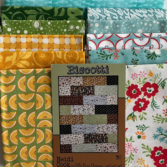 Biscotti Quilt Kit featuring Fruit Loop by Basic Grey