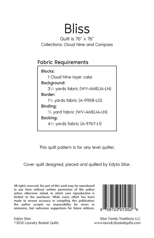 Bliss Quilt Pattern by Laundry Basket Quilts