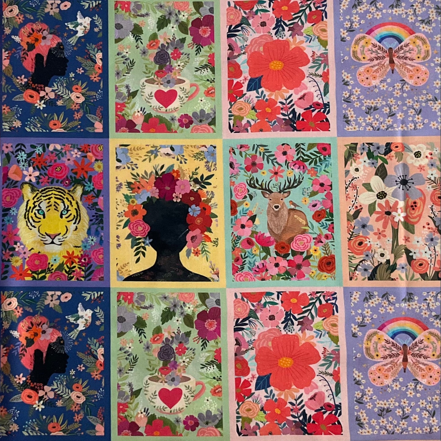 Bloom by Mia Charro coordinated with Ruby + Bee Solids : Bundle