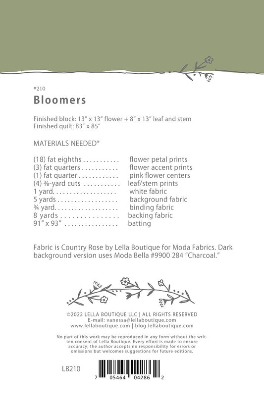 Bloomers Quilt Pattern by Lella Boutique