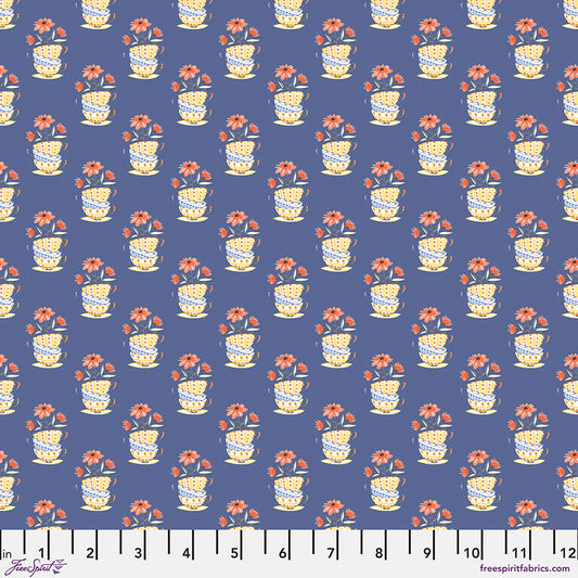Blossom Brew by Anne Keenan Higgins: Garden Cups PWAK052.XDENIM