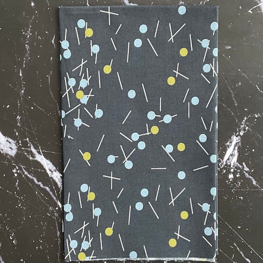 Bluish by Zen Chic : Pins And Buttons Charcoal 1825 17