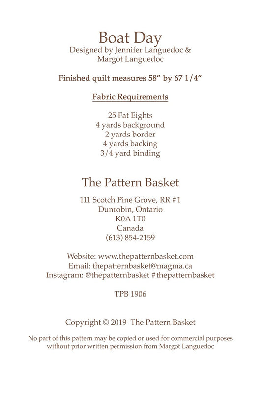 Boat Day # TPB1906 - Special Order