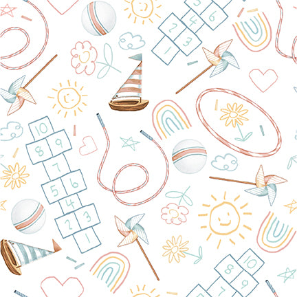 Boho Buddies by Sharon Kuplack : Fun & Games White 1717-01