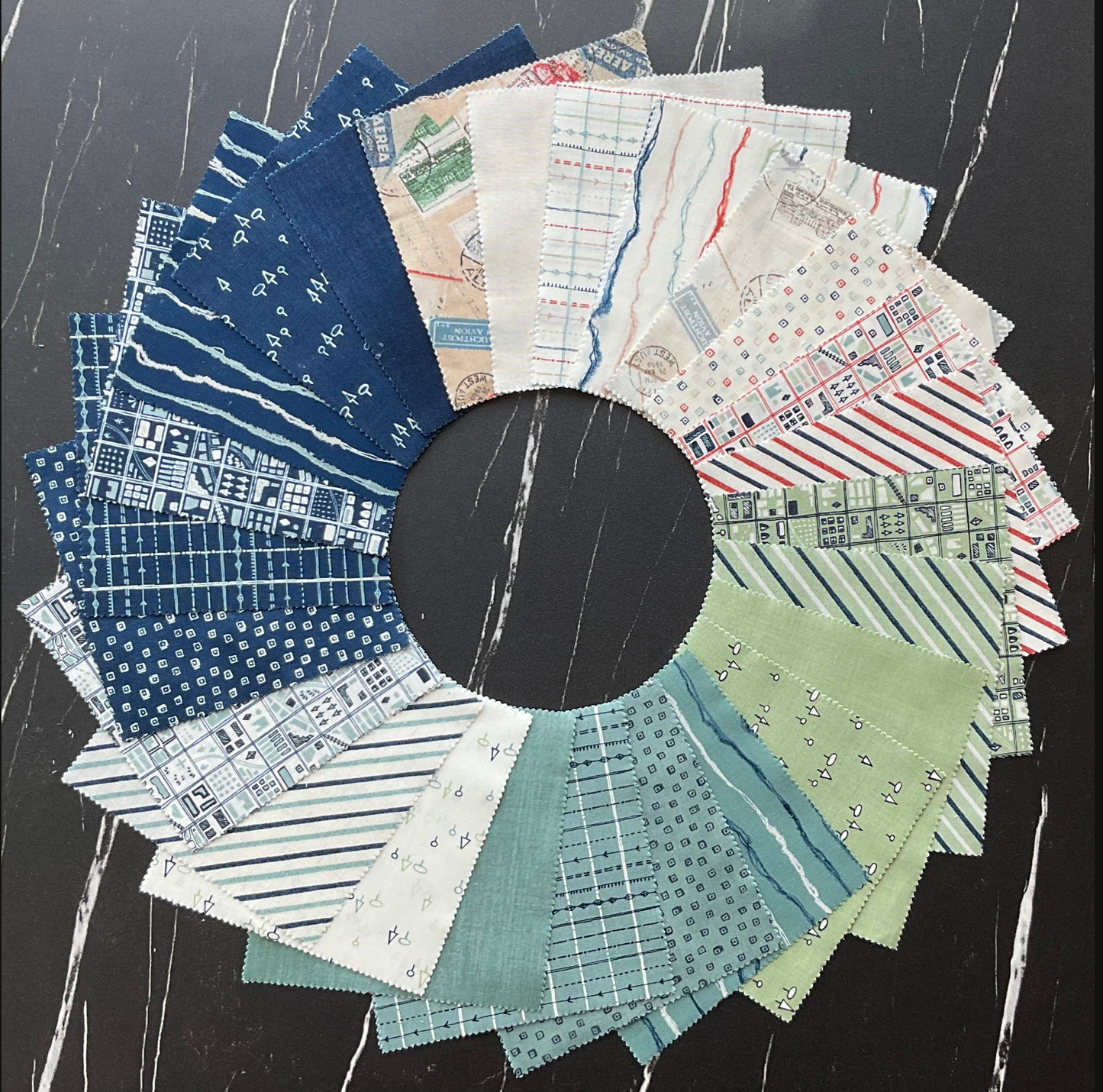 Bon Voyage by Janet Clare : Mini Charm Pack