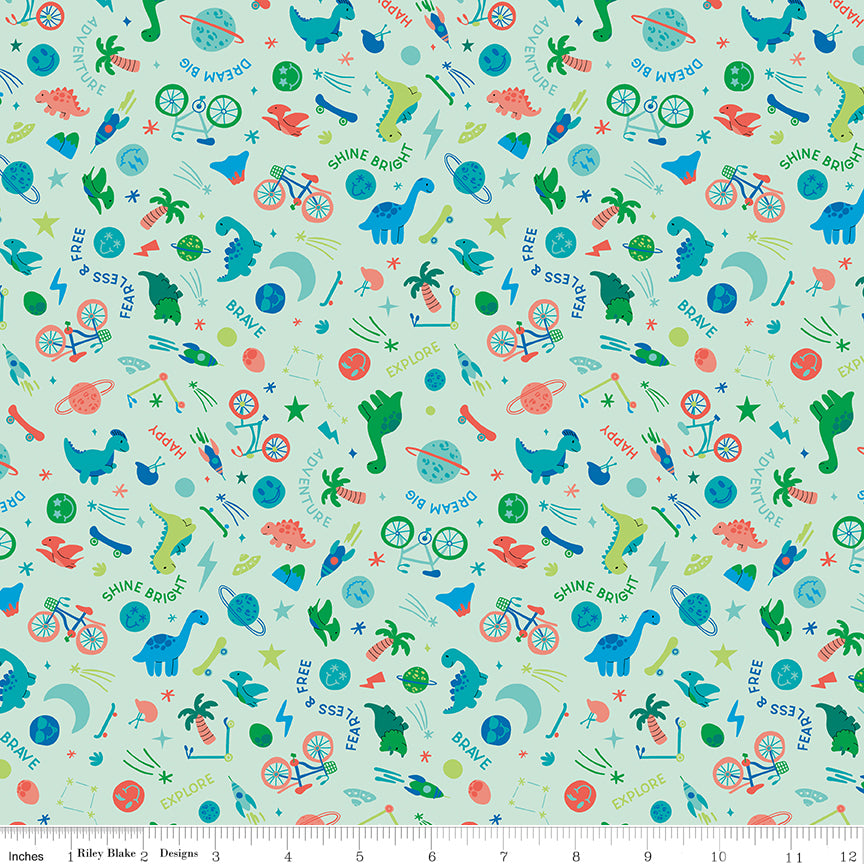 Brave Your Way by Cayla Naylor Design : Wild and Free Mint C18311-MINT