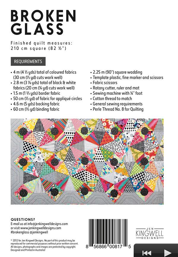 Broken Glass Templates by Jen Kingwell Designs - Special Order