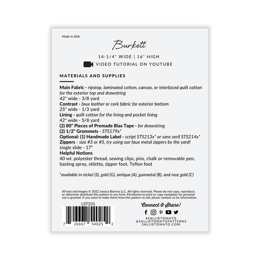 Burkett # LST231 - Special Order